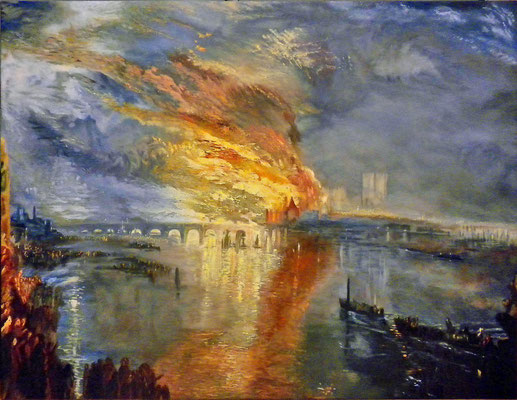 Incendie de la Chambre des Lords (Turner) - 2014 - 116x89 - huile sur toile