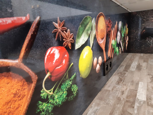 Küchenrückwand Dibond Foto Druck