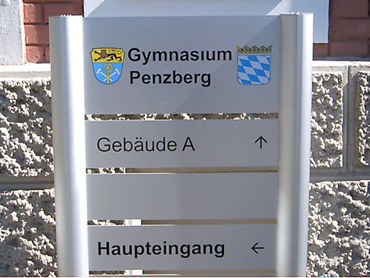 Schildersystem Schild Aluminium Penzberg