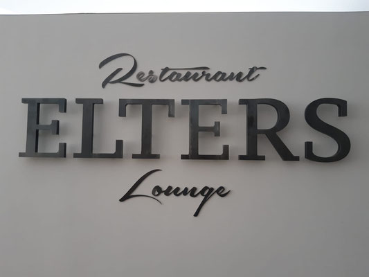 LED Leucht Logo mit schwarzem Stahl 3mm