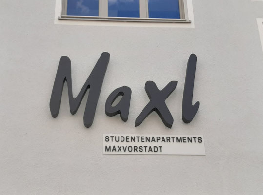 LED Buchstaben rückstrahlend Profil 3 Unterputz