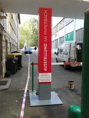 LED Leuchtstele 300cm vier seitig