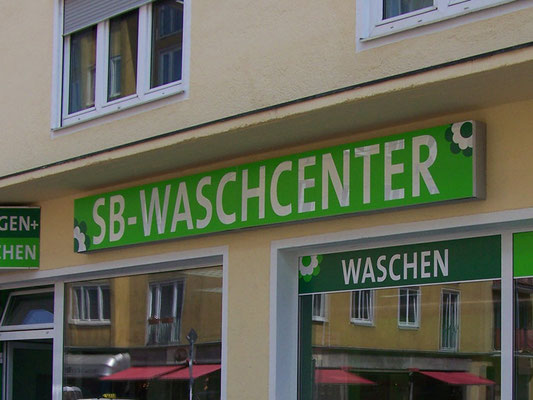 Leuchtkasten Waschsalon Barerstraße München