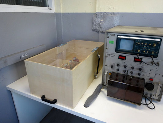 Meuble prototype SNCF pour test composant