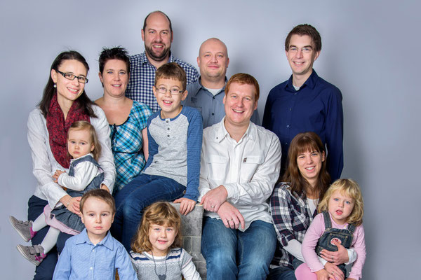 Gruppenfotos im Fotostudio Amberg