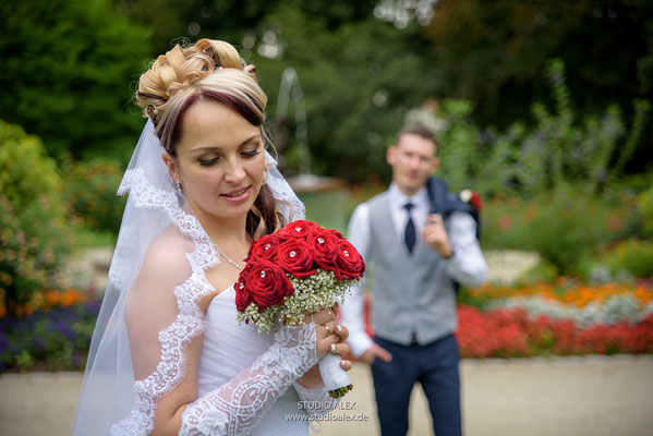 Hochzeitsfotografie in Stadtpark Weiden in der Oberpfalz