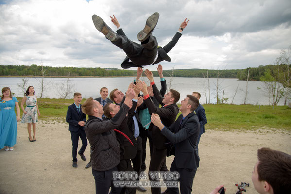 Lustiges Hochzeitsfoto