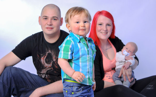 Familienfotos im Fotostudio Amberg