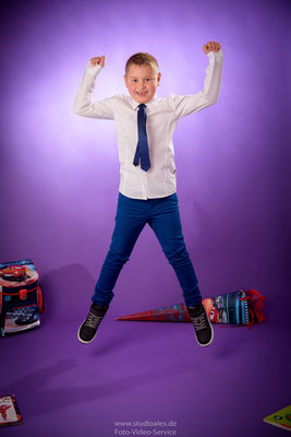 Lustige Schulfotos in Fotostudio Amberg