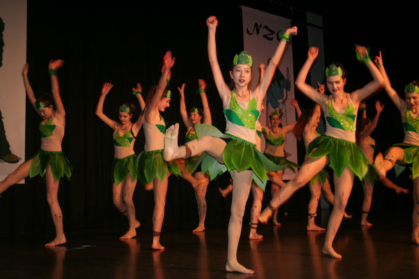 Die Gruppe Dance United zeigt dem Publikum ihren einstudierten Tanz