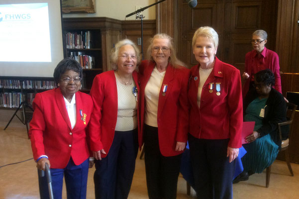 Celestine Hollings, Honoree Peggy Williams, Patricia Werner and Nancy Skerchock