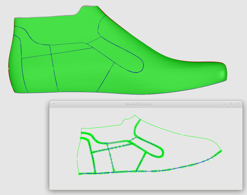 RG Technologies CAD 2D 3D Schuhe PEAKTOURe