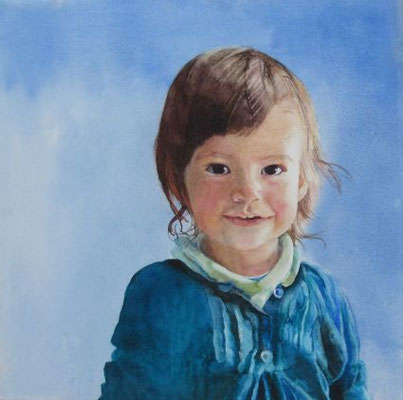 Maria. Aquarell von Gabriele Koenigs (2018). Privatbesitz