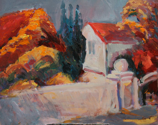 "Herbstliches Öland",2008, Acryl/Leinwand,40x50