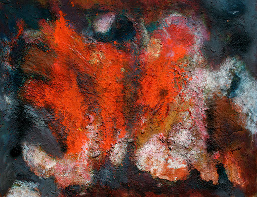 "Element Feuer",1988, Mischt/Hartfaser, 130x102
