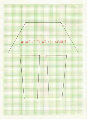 "What is that all about", 2016, encre de chine sur papier millimétré.