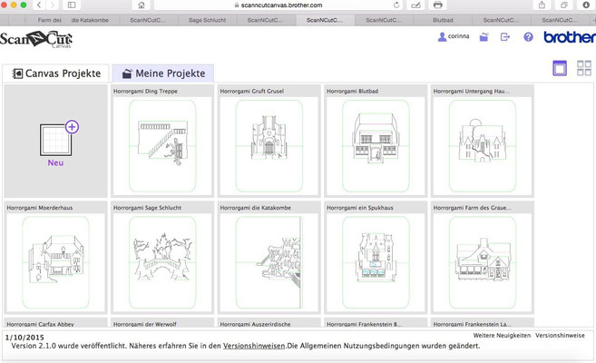 Brother Canvas Horrorgami 1-10