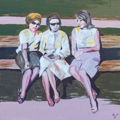 "Girlfriends", Acryl auf Leinwand, 70x70 cm