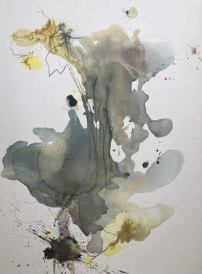 Aquarell auf Holzfaserplatte, 70 x 100 cm