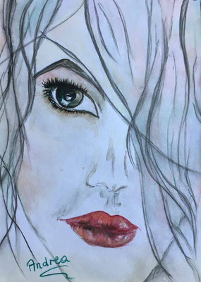 "FACE 6" Aquarell auf Papier, 30 x 40 cm