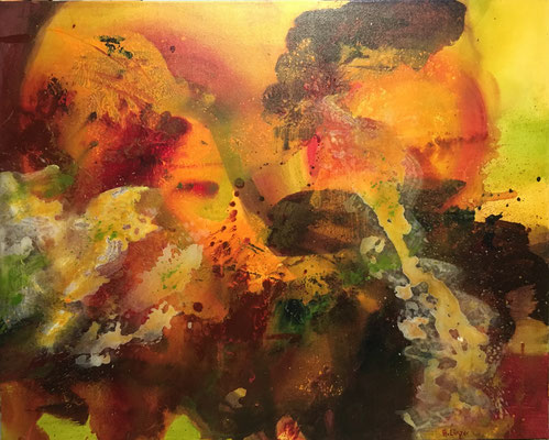 "Tango at midnight", Acryl auf Leinwand, 100 x 80 cm