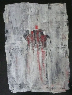 "OHNE TITEL" Acryl, 68 x 88 cm