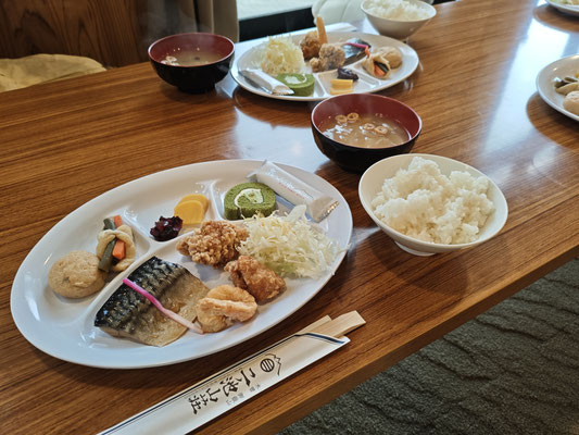 ニノ池山荘での夕食