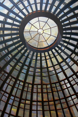 CÚPULA SOLAR. Óleo/tela. 150 x 100 cm. Jorge Luna