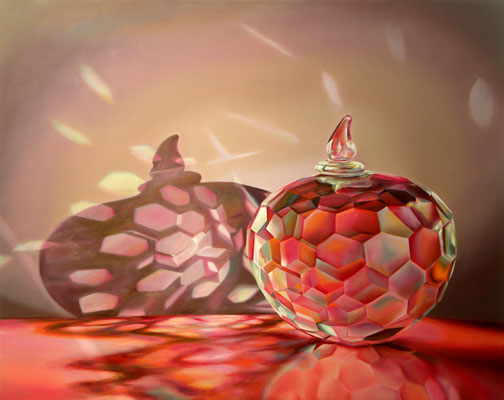 FRUTO DEL CONOCIMIENTO. Óleo/tela cm. 80 x 100. Jorge Luna