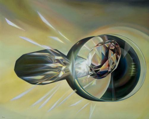 ESPINAS LUNARES. Óleo/tela cm. 80 x 120. Jorge Luna
