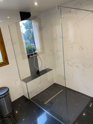 Pare douche sur mesure avec traitement anti-calcaire