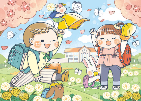 「ひらめく！まちがいさがし」設問イラスト（マガジン・マガジン様）