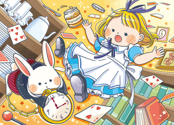 「ひらめく！まちがいさがし」設問イラスト（マガジン・マガジン様）