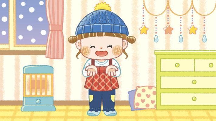 「いとまき（手遊びうた）」ゆめあるチャンネル動画用イラスト（ゆめある様）/2023年