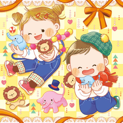 「でっかい！まちがいさがし」設問イラスト（コスミック出版様）