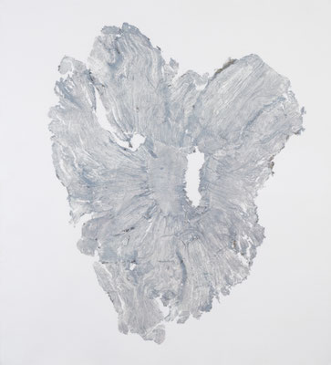 Skin of Tree 07｜168×152cm｜2015｜craft glue,oil ink,paper