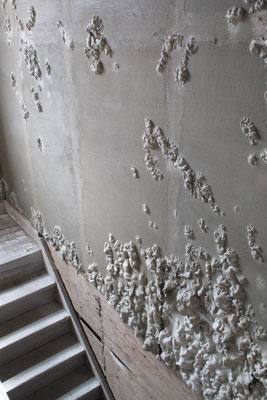 breath｜variable size｜2012｜breath｜variable size｜2012｜puff binder,mortar,others｜The old Ogaki Kyoritsu Bank Minokamo branch 