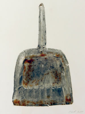 Untitled・Dustpan 02|65×45cm|2023年|樹脂系エマルジョン、油性インク