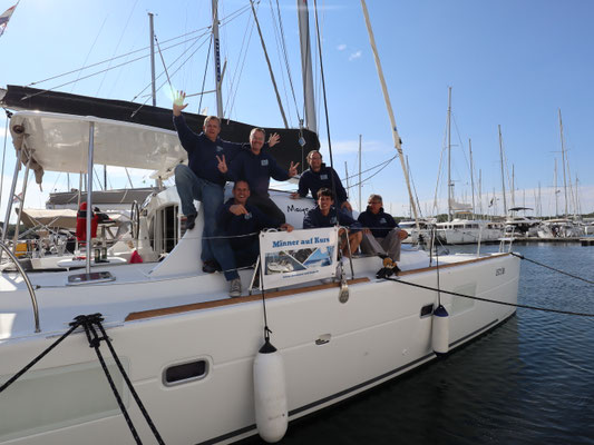 Männer auf Kurs Segeln Coaching: Mannschaft 5