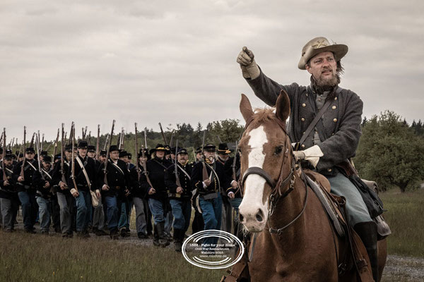Reenactment American Civil war, Walldürn, RossFoto Dana Krimmling