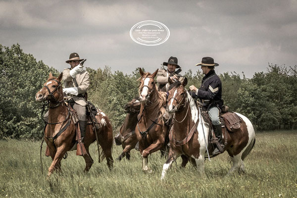 Reenactment American Civil war, Walldürn, RossFoto Dana Krimmling