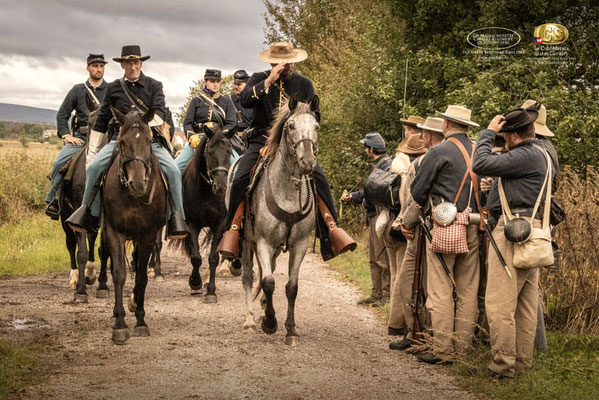 RossFoto Dana Krimmling, Reenactment Great Beefsteak Raid, Deutscher Kavallerieverband, Pferdefotografie, US CS Cavalry, 