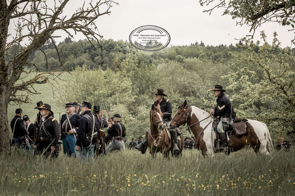 Reenactment American Civil war, Walldürn, RossFoto Dana Krimmling