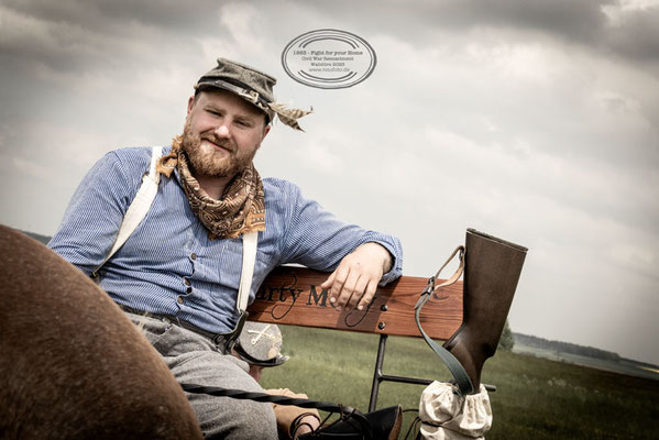 Reenactment American Civil war, Walldürn, RossFoto Dana Krimmling