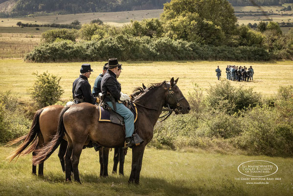 RossFoto Dana Krimmling, Reenactment Great Beefsteak Raid, Deutscher Kavallerieverband, Pferdefotografie, US CS Cavalry, 