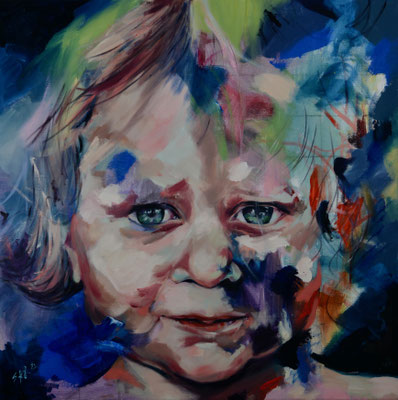 nika, 80 x 80 cm, oil on canvas, 2021, sold