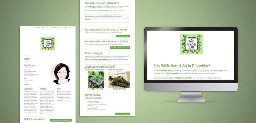 Web Design „WildkräuterLAB“ mit Jimdo Creator <a href="http://www.freepik.com">Designed by Freepik</a>