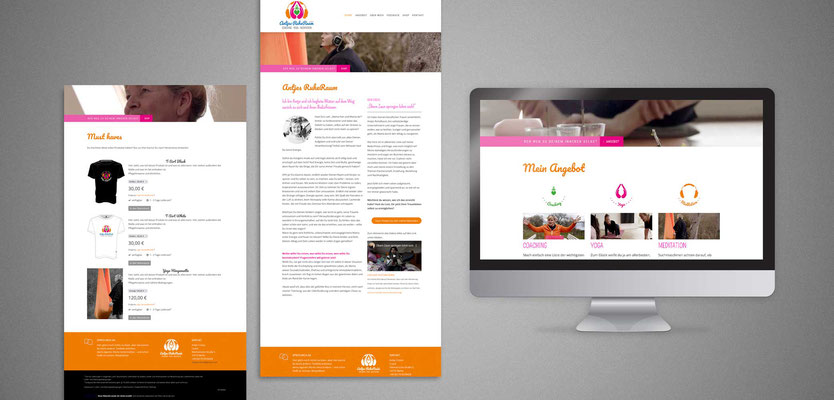 Web Design-Entwurf „Antjes Ruheraum“ mit Jimdo Creator <a href="http://www.freepik.com">Designed by Freepik</a>