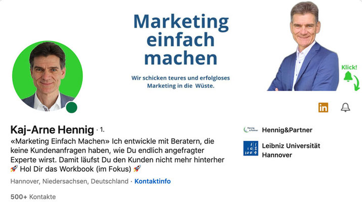 12 Wochen – Marketing einfach machen mit Kaj-Arne Hennig im April