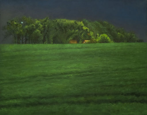 Siedlisko, olej na płótnie, 2025